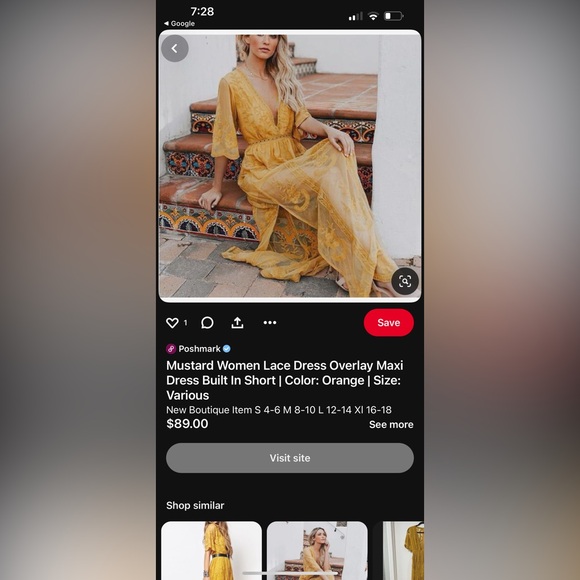 Mustard Yellow Romper Dress - Picture 3 of 3